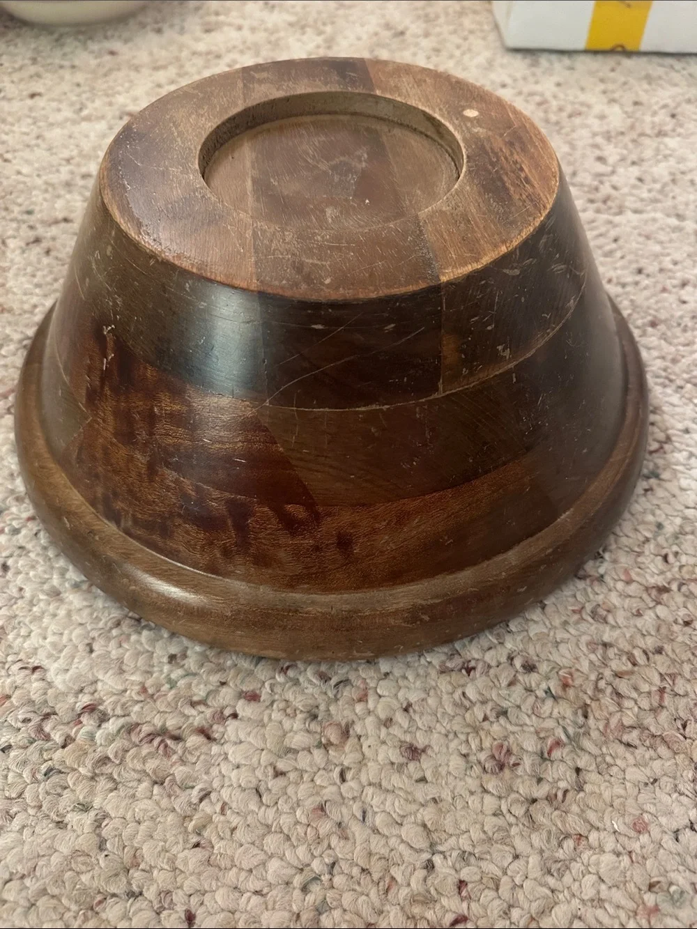 Wood Serving Bowl in Rich Brown 12”